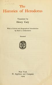 Tapa de The histories of Herodotus