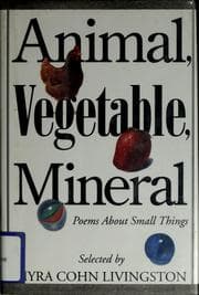 Tapa de Animal, vegetable, mineral