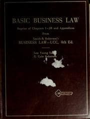 Tapa de Basic business law