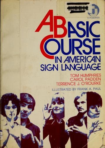 Tapa de A basic course in American sign language