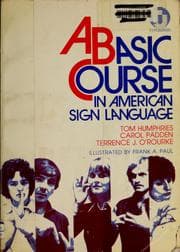 Tapa de A basic course in American sign language