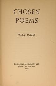 Tapa de Chosen poems