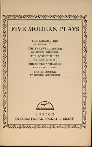 Tapa de Five modern plays