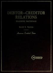 Tapa de Teaching materials on debtor-creditor relations