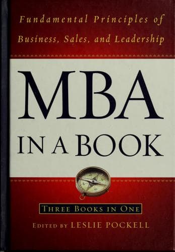 Tapa de MBA in a book