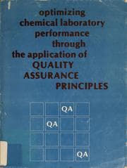 Tapa de Optimizing chemical laboratory performance through the application of quality assurance principles
