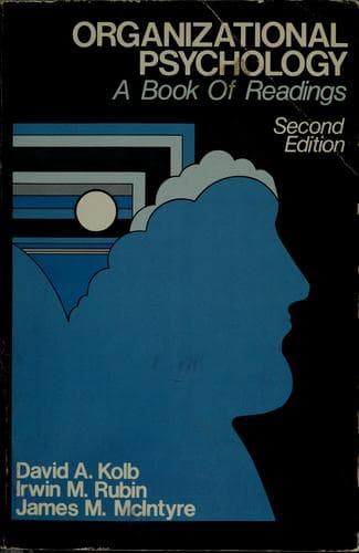 Tapa de Organizational psychology