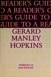 Tapa de A reader's guide to Gerard Manley Hopkins