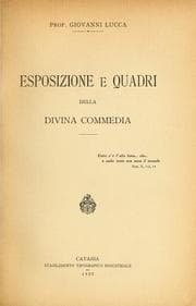Tapa de Esposizione e quadri della divina commedia ...