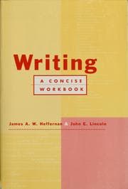 Tapa de Writing: a concise workbook
