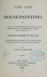 Tapa de The art of house-painting