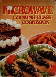 Tapa de Microwave cooking class cookbook