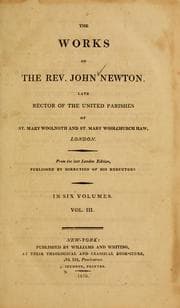 Tapa de The Works of the Rev. John Newton, late Rector of the United Parishes of St. Mary Woolnoth & St. Mary Woolchurch Haw, London