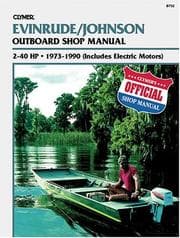 Tapa de Evinrude/Johnson outboard shop manual, 2-40 HP, 1973-1990