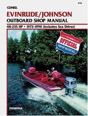 Tapa de Evinrude/Johnson outboard shop manual, 48-235 HP, 1973-1990