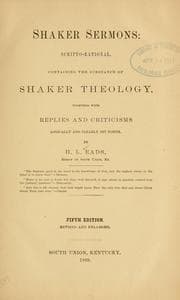 Tapa de Shaker sermons