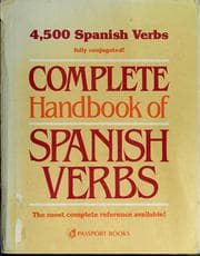 Tapa de Complete handbook of Spanish verbs