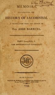 Tapa de Memoirs, illustrating the history of Jacobinism