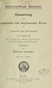 Tapa de Historische Texte altbabylonischer Herrscher + Historische Texte des neubabylonischen Reichs + Texte juristischen und geschaftlichen Inhalts + Die Thontafeln von Tell-el-Amarna