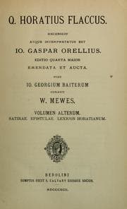Tapa de Q. Horatius Flaccus
