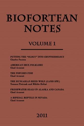 Tapa de BioFortean Notes (Volume 1)