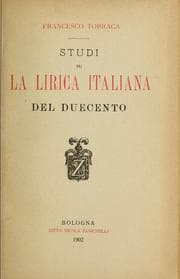 Tapa de Studi su la lirica italiana del duecento