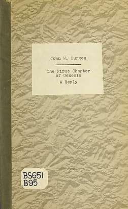 Tapa de The first chapter of Genesis