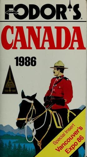 Tapa de Fodor's Canada 1986