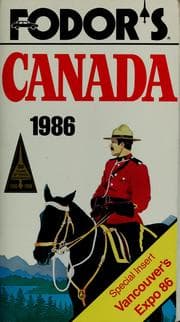 Tapa de Fodor's Canada 1986