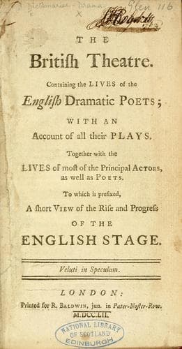 Tapa de The British theatre