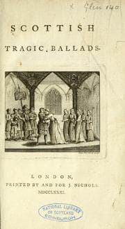 Tapa de Scottish tragic ballads
