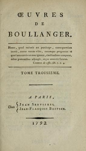 Tapa de Oeuvres de Boullanger