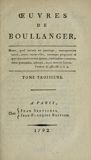 Tapa de Oeuvres de Boullanger