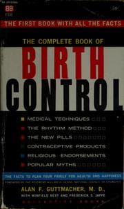 Tapa de The complete book of birth control