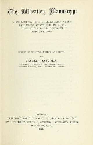 Tapa de The Wheatley manuscript
