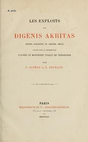 Tapa de Les exploits de Digénis Akritas