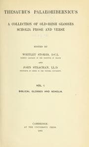 Tapa de Thesaurus palaeohibernicus