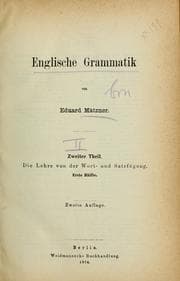 Tapa de Englische Grammatik