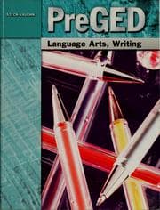 Tapa de PreGED language arts, writing