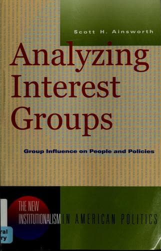 Tapa de Analyzing interest groups