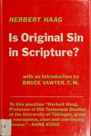 Tapa de Is original sin in Scripture?