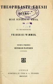 Tapa de Theophrasti Fresii opera