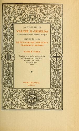 Tapa de La historia de Valter e Griselda
