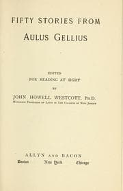 Tapa de Fifty stories from Aulus Gellius