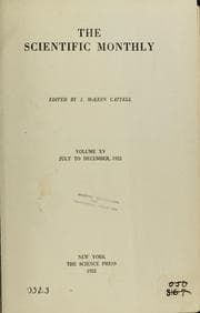 Tapa de The organization of scientific men