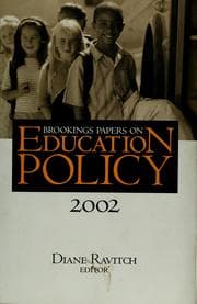 Tapa de Brookings papers on education policy, 2002