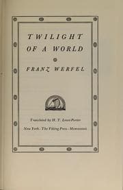 Tapa de Twilight of a world