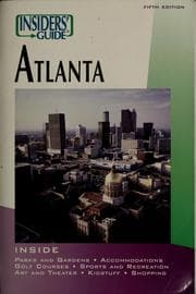 Tapa de Insiders' guide to Atlanta