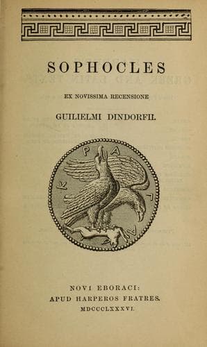 Tapa de Sophocles