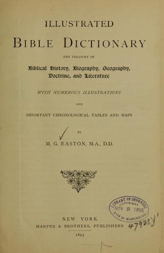 Tapa de Illustrated Bible dictionary ...